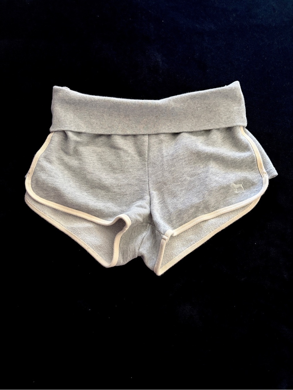 PINK Victoria's Secret Gray Fold Over Shorts
